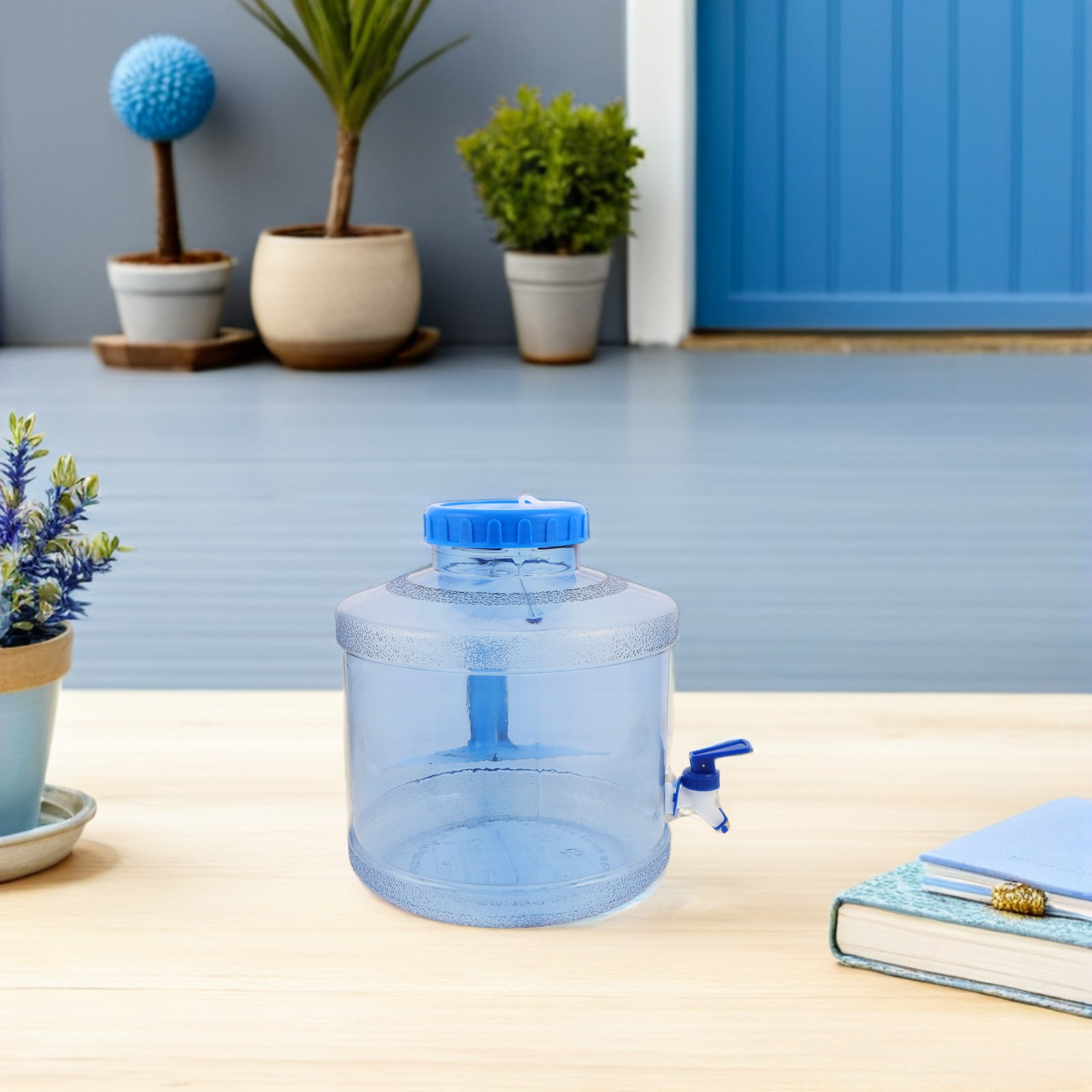 Outdoor Camping Water Jug - ชุดภาชนะบรรจุน้ำแบบพกพาขนาด 7.5 ลิตร ปากกว้าง พร้อมก๊อกน้ำในตัว วัสดุเกรดอาหาร