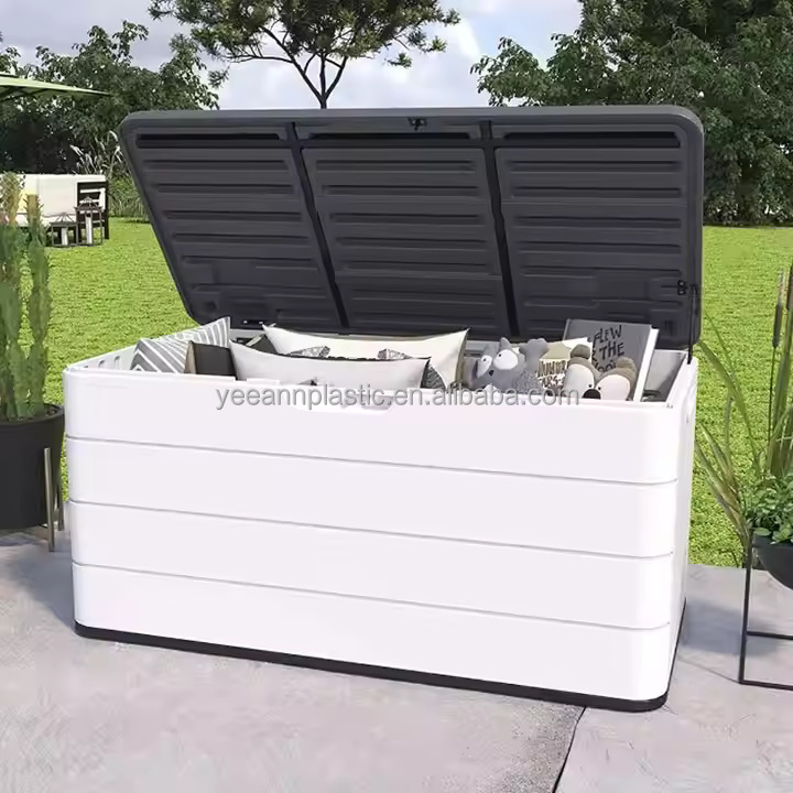 Outdoor Camping Box - กล่องเก็บรองเท้าขนาดใหญ่สำหรับจัดเก็บอุปกรณ์ตั้งแคมป์ เฟอร์นิเจอร์พลาสติกสำหรับลานบ้านกลางแจ้ง