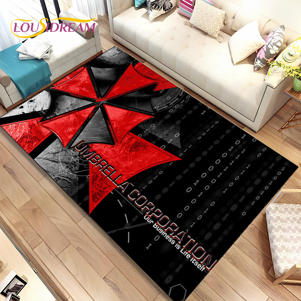 Outdoor Camping Games For Adults - 3D R-Resident Evil เกม Gamer พรมพรมพรมสำหรับห้องรับแขกห้องนอนโซฟาพรมเช็ดเท้าตกแต่ง,เด็กเล่น