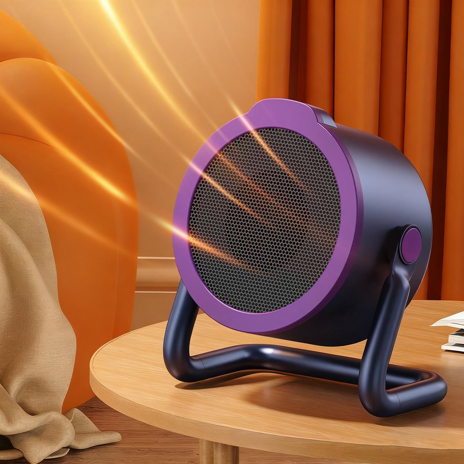 Outdoor Camping Heater - เครื่องทำความร้อนแบบพกพา 500W, เครื่องทำความร้อนแบบตั้งโต๊ะ 2 โหมด ให้ความร้อนเร็ว