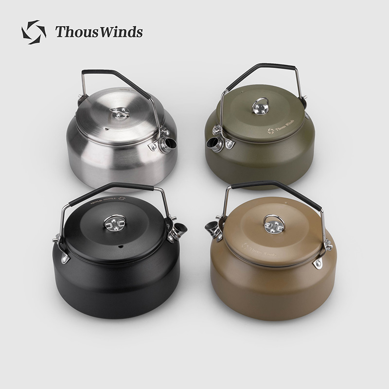 Camp Cooking Set - เครื่องครัวสำหรับใช้ในการเดินป่ากาน้ำพกพากลางแจ้งแบบพกพากาต้มน้ำปิกนิกท่องเที่ยว1L อุปกรณ์ตั้งแคมป์