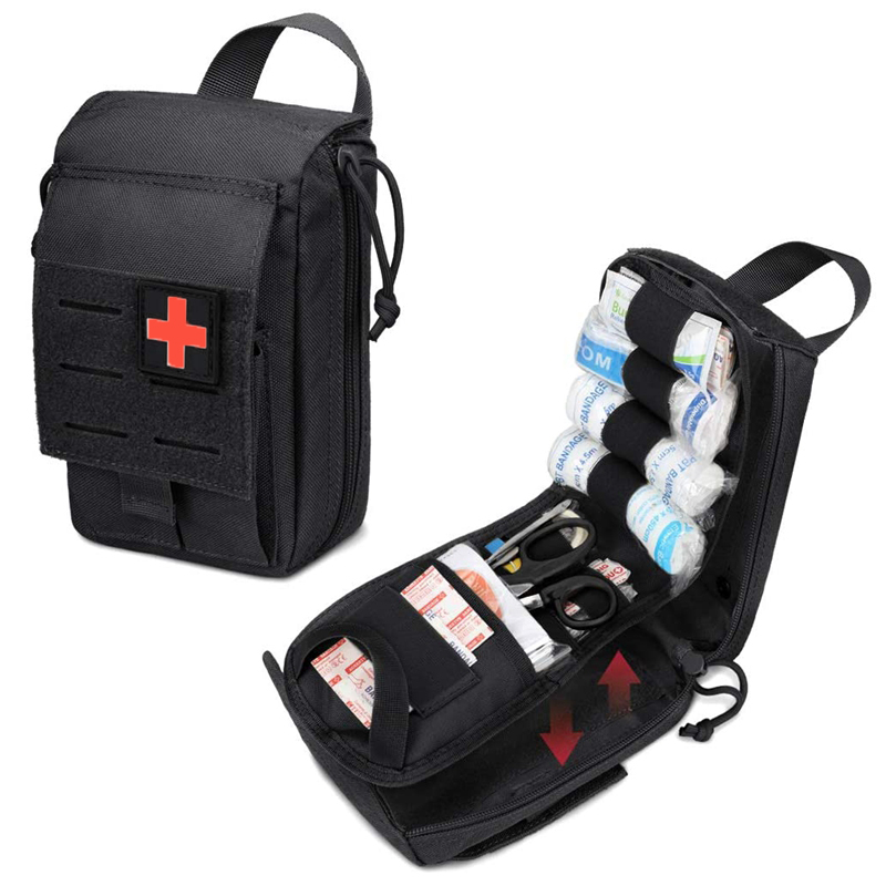 First Aid Kit Camping - กระเป๋า kotak p3k ทางการแพทย์ยุทธวิธี Molle กระเป๋าฉุกเฉินสำหรับการตั้งแคมป์กระเป๋า