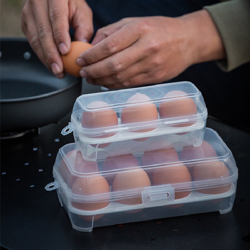 Outdoor Camping Box - กล่องเก็บไข่กันกระแทกกลางแจ้ง, ถาดไข่กันกระแทกแบบพกพาสำหรับตั้งแคมป์, กล่องป้องกันพลาสติกในบ้าน, ท่องเที่ยวกันกระแทก