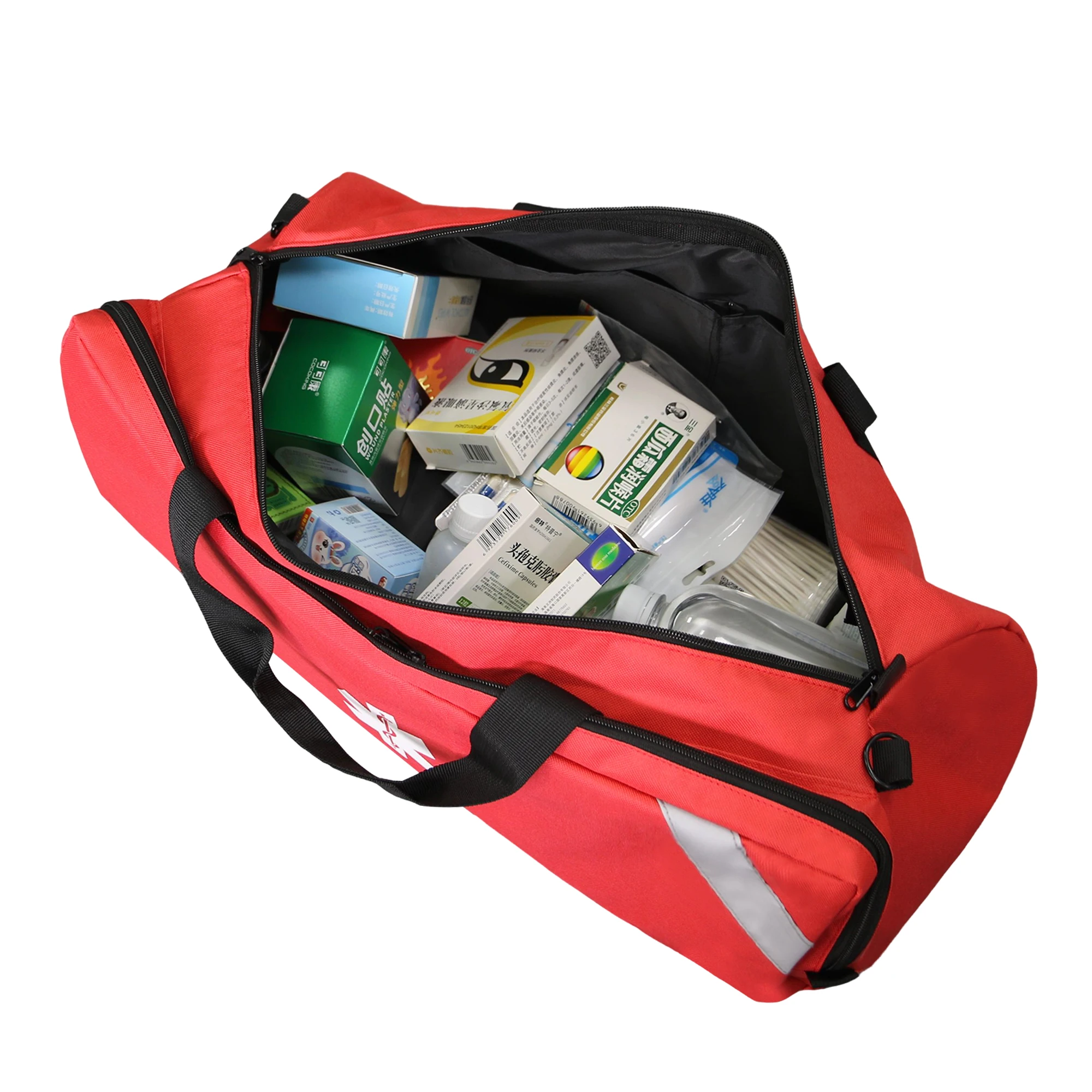 First Aid Kit Camping - ชุดปฐมพยาบาลทางยุทธวิธี กระเป๋าเก็บอุปกรณ์ช่วยชีวิตกลางแจ้ง กระเป๋าเปล่าสำหรับล่าสัตว์และตั้งแคมป์ กระเป๋าพกพาอเนกประสงค์