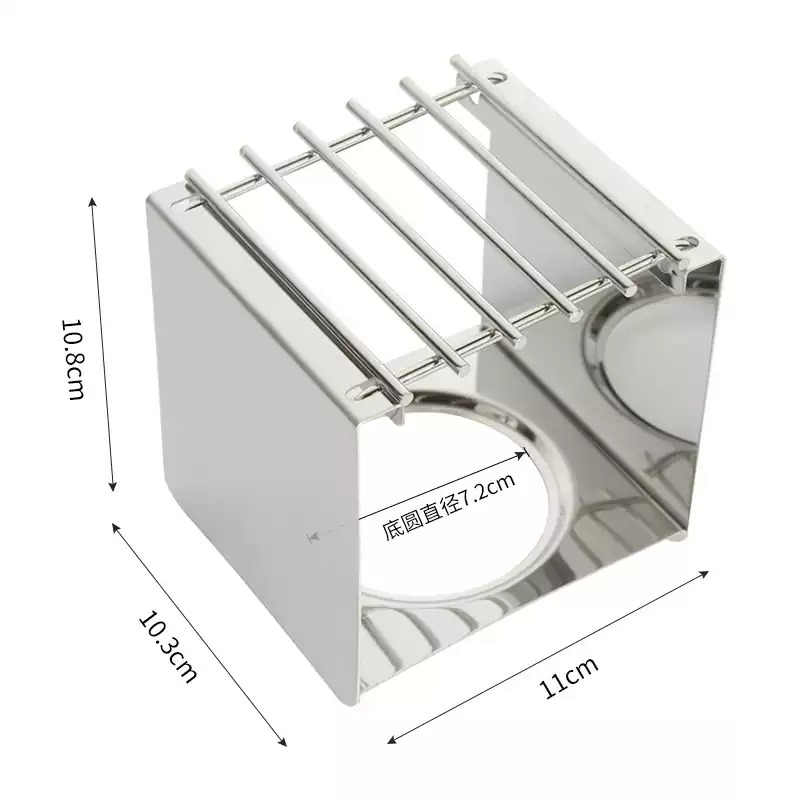 Camp Cooking Set - ขาตั้งเตาสแตนเลสทรงสี่เหลี่ยมสำหรับวางหม้อกาแฟ รองรับหม้อโมก้าพอตและอุปกรณ์ทำอาหารสำหรับการตั้งแคมป์และปีนเขา