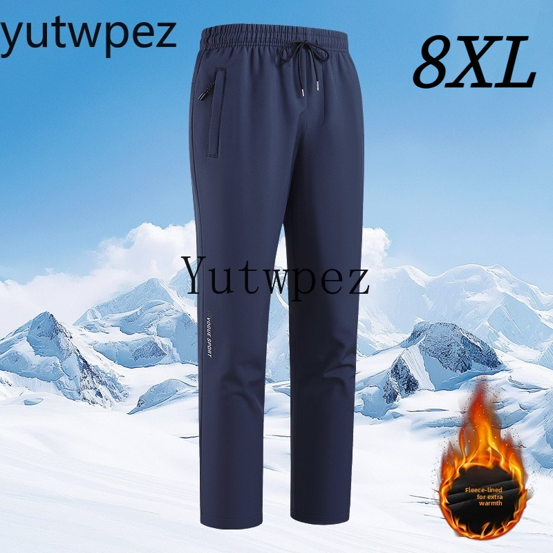 Outdoor Camping Brand - กางเกงปีนเขาสำหรับคู่รักสำหรับกีฬากลางแจ้ง, กางเกงกันลมกันน้ำบุด้วยผ้าฟลีซหนาสำหรับฤดูใบไม้ร่วงและฤดูหนาว เหมาะสำหรับการเดินป่าและปีนเขาสำหรับผู้ชาย