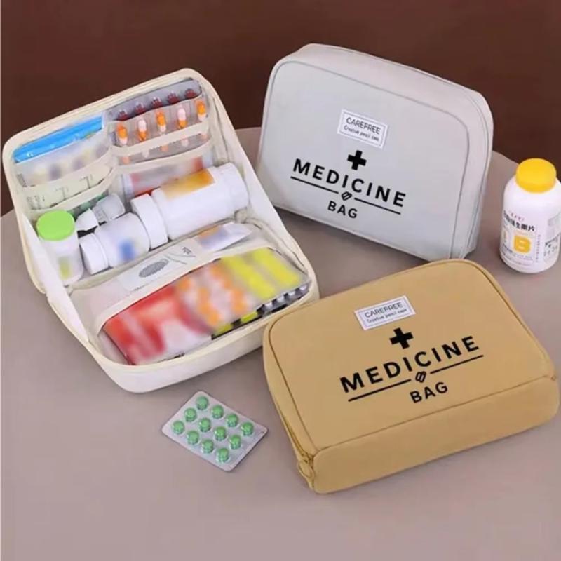 First Aid Kit Camping - ชุดปฐมพยาบาลพกพาสุดน่ารัก ของขวัญที่เหมาะสำหรับครอบครัว น้ำหนักเบา ใช้จัดเก็บยาสำหรับการเดินทางกลางแจ้ง แคมป์ปิ้ง และเหตุฉุกเฉิน