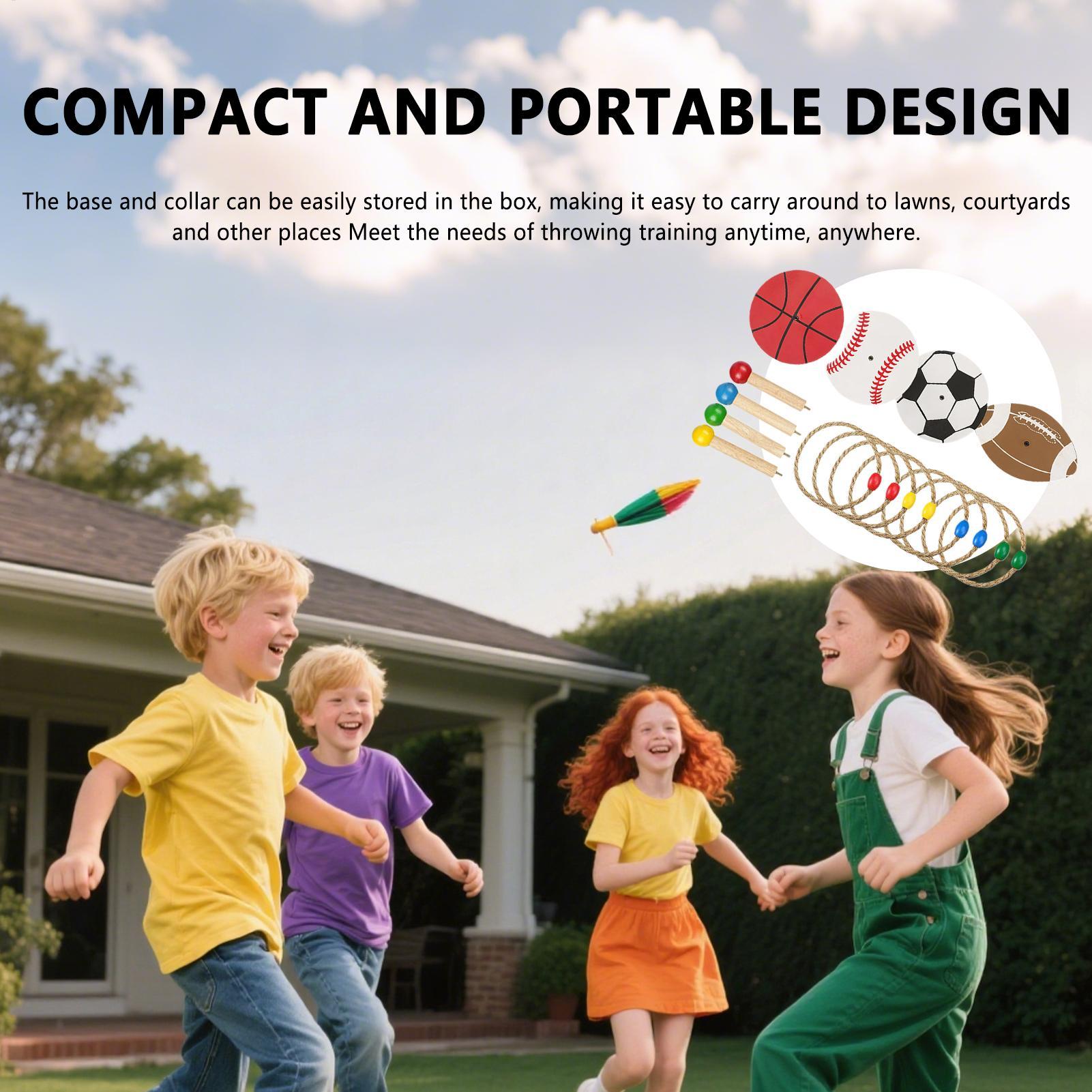 Outdoor Camping Games For Adults - แหวนเกมกลางแจ้ง Backyard ของเล่นแหวนความเร็ว Agility ฝึกของเล่นสําหรับกีฬาครอบครัวผู้ใหญ่สนามหญ้า YARD