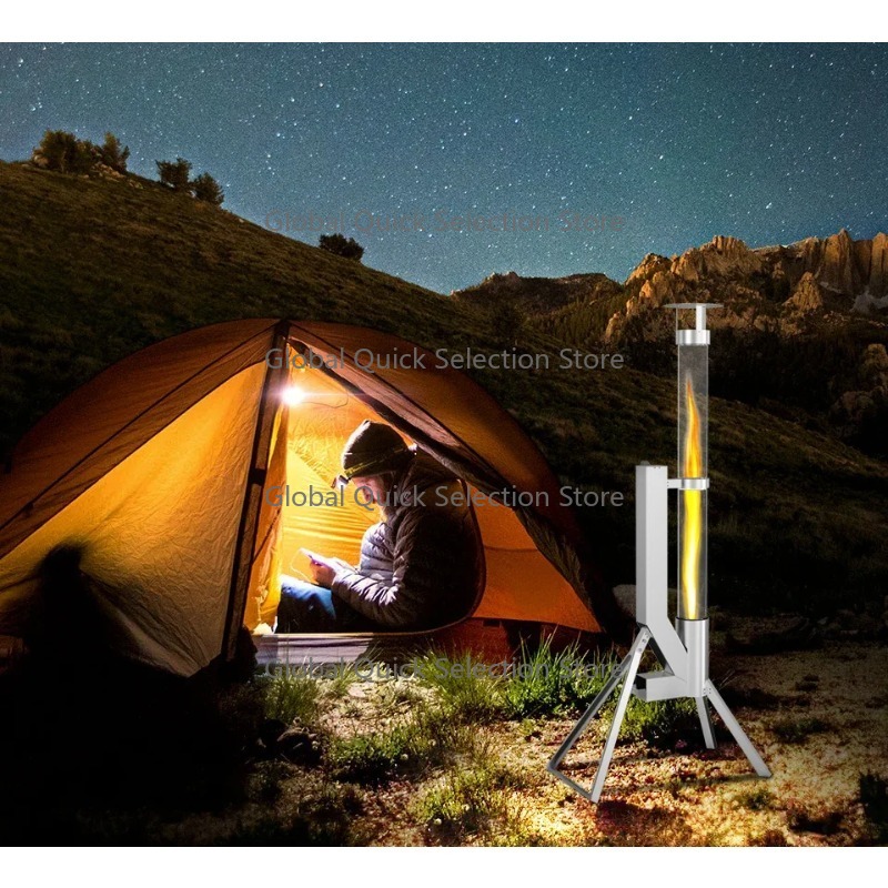 เตาเผาเม็ดเชื้อเพลิงสแตนเลสสำห - Outdoor Camping Heater บทวิจารณ์และราคา