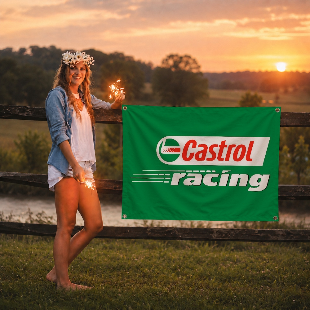 ธงตกแต่งแบรนด์ C-Castrol Moto  - Outdoor Camping Brand บทวิจารณ์และราคา