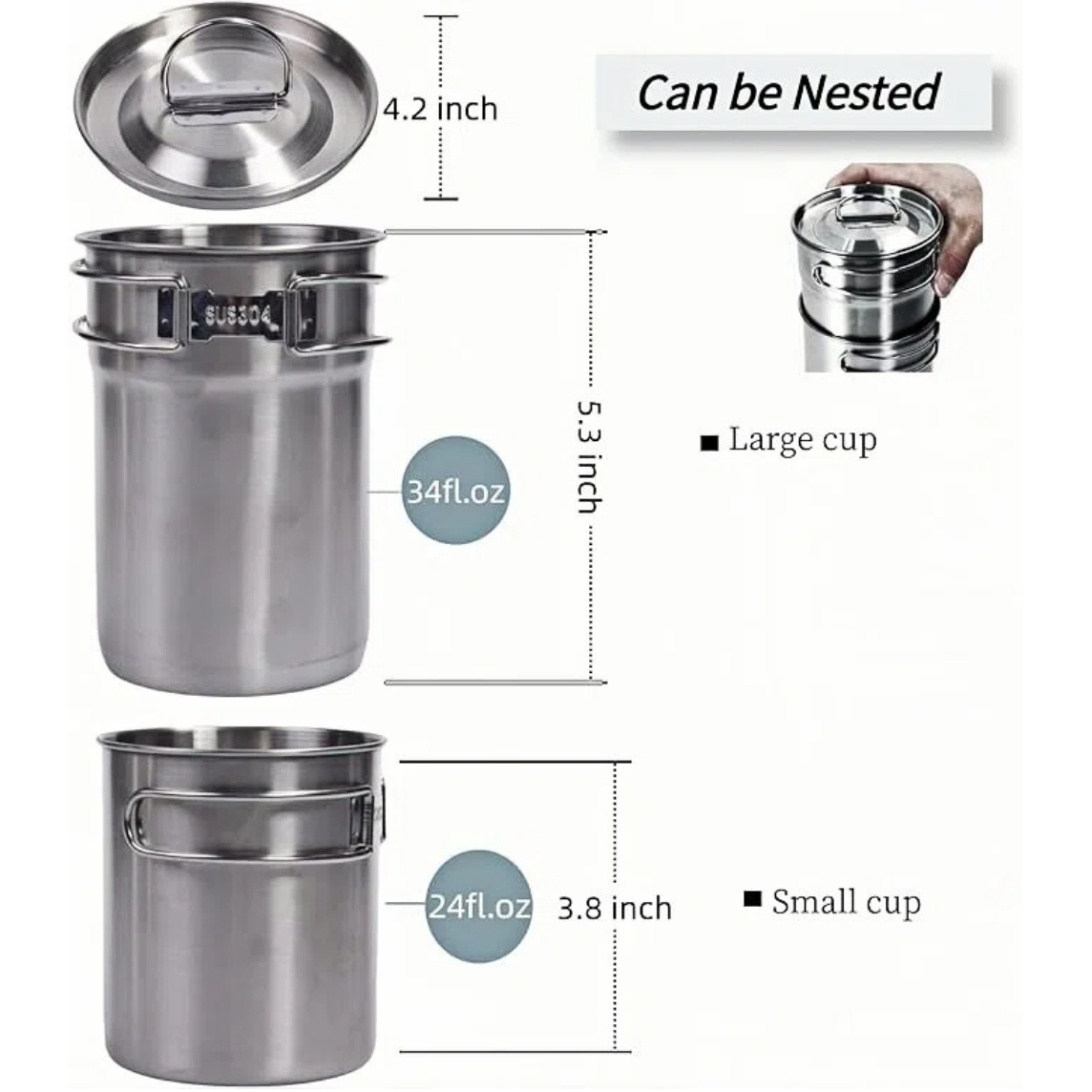 แก้วพับได้สำหรับแคมป์ปิ้ง หม้อ - Camp Cooking Set บทวิจารณ์และราคา