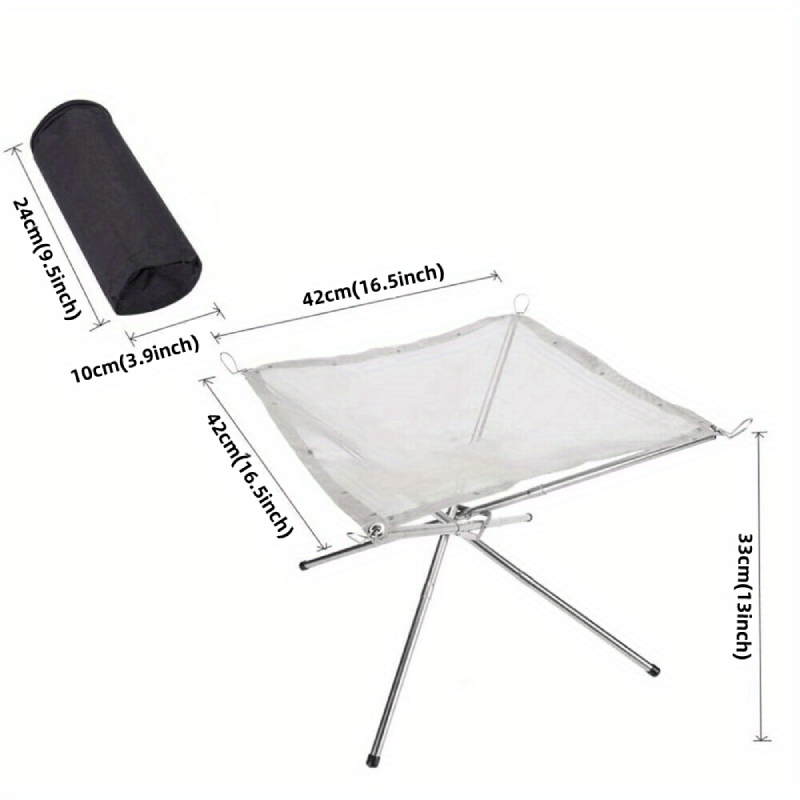 เตาไฟพับได้แบบพกพา โครงเหล็ก ส - Outdoor Camping Fireplace บทวิจารณ์และราคา