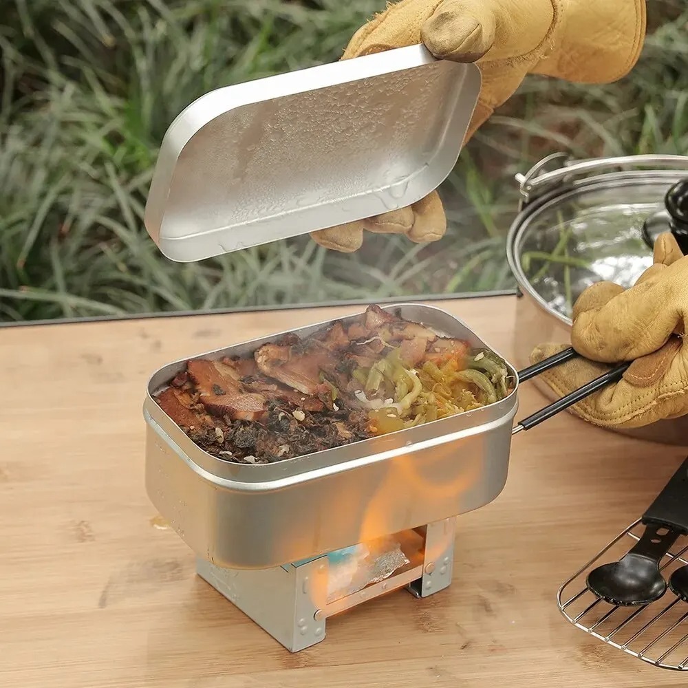 ชุดอุปกรณ์บนโต๊ะอาหารน้ำหนักเบ - Camp Cooking Set บทวิจารณ์และราคา