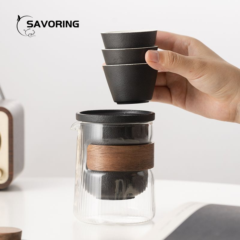 Simple เซรามิคจีนชุดชา 1 หม้อ  - Camp Cooking Set บทวิจารณ์และราคา