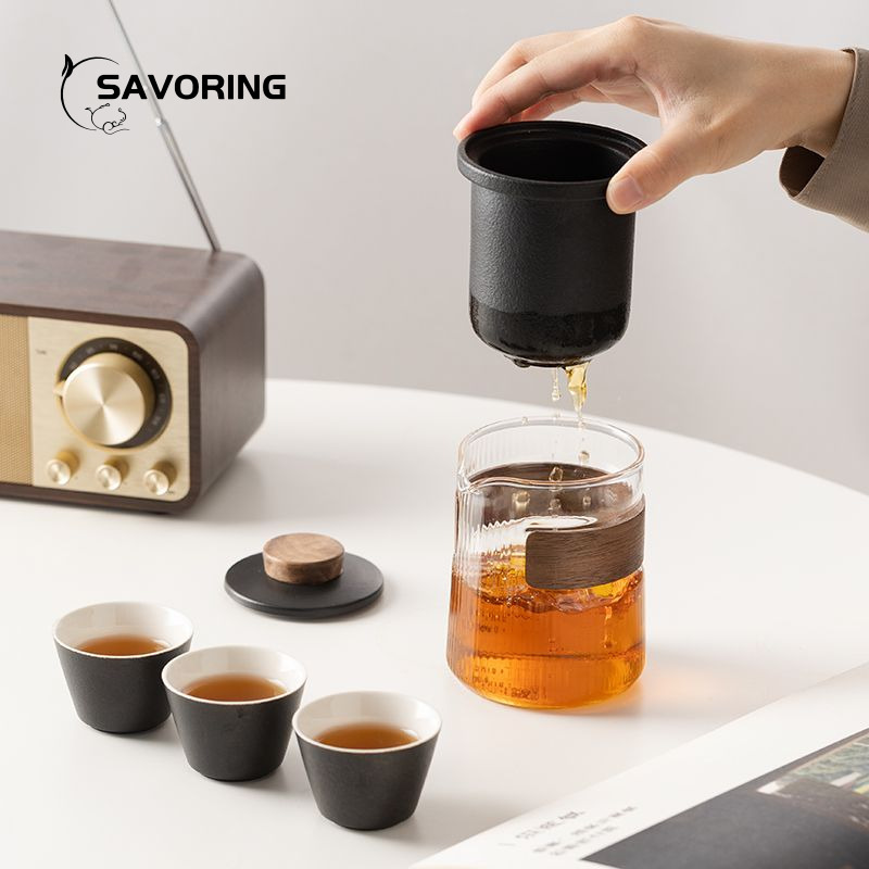 Simple เซรามิคจีนชุดชา 1 หม้อ  - Camp Cooking Set บทวิจารณ์และราคา