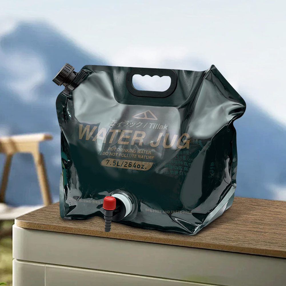 ถุงน้ำขนาด 7.5 ลิตรพร้อมก๊อกน้ - Outdoor Camping Water Jug บทวิจารณ์และราคา