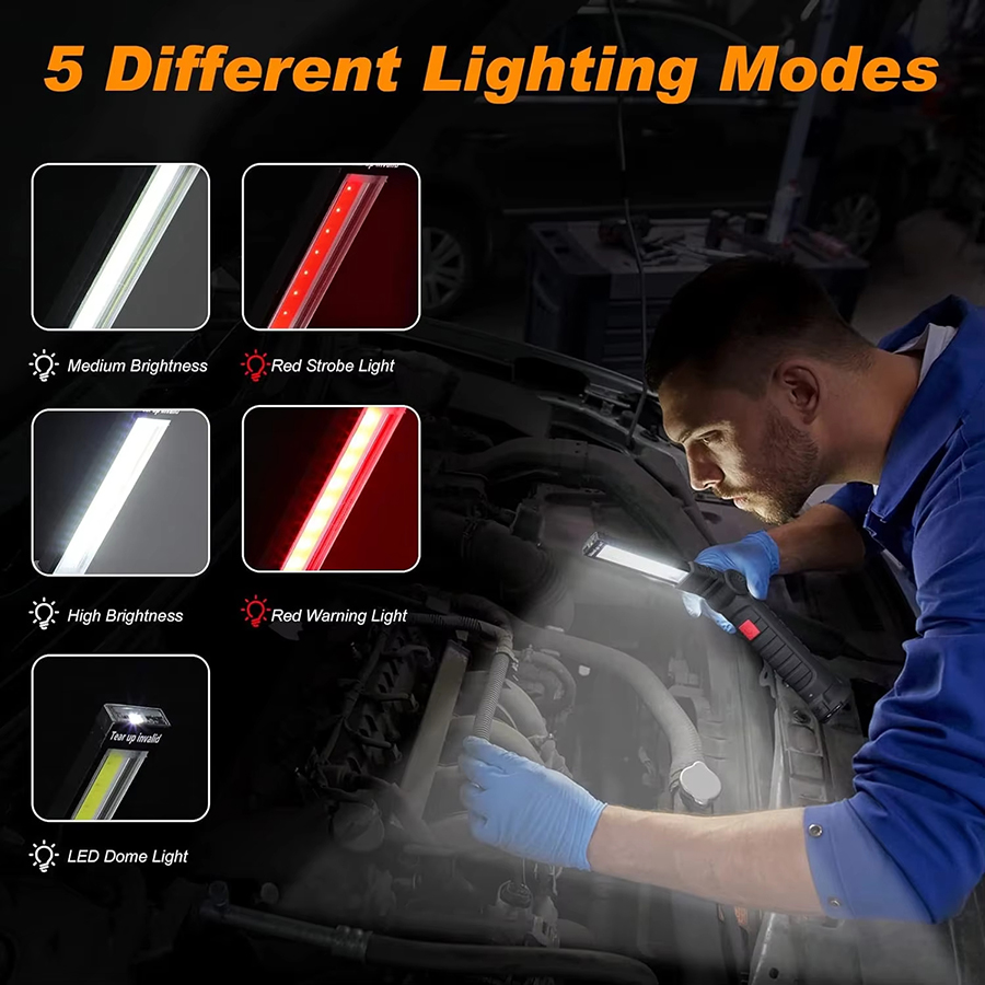 ไฟฉาย LED แบบพกพาพร้อมตะขอแม่เ - Outdoor Camping Glamping บทวิจารณ์และราคา