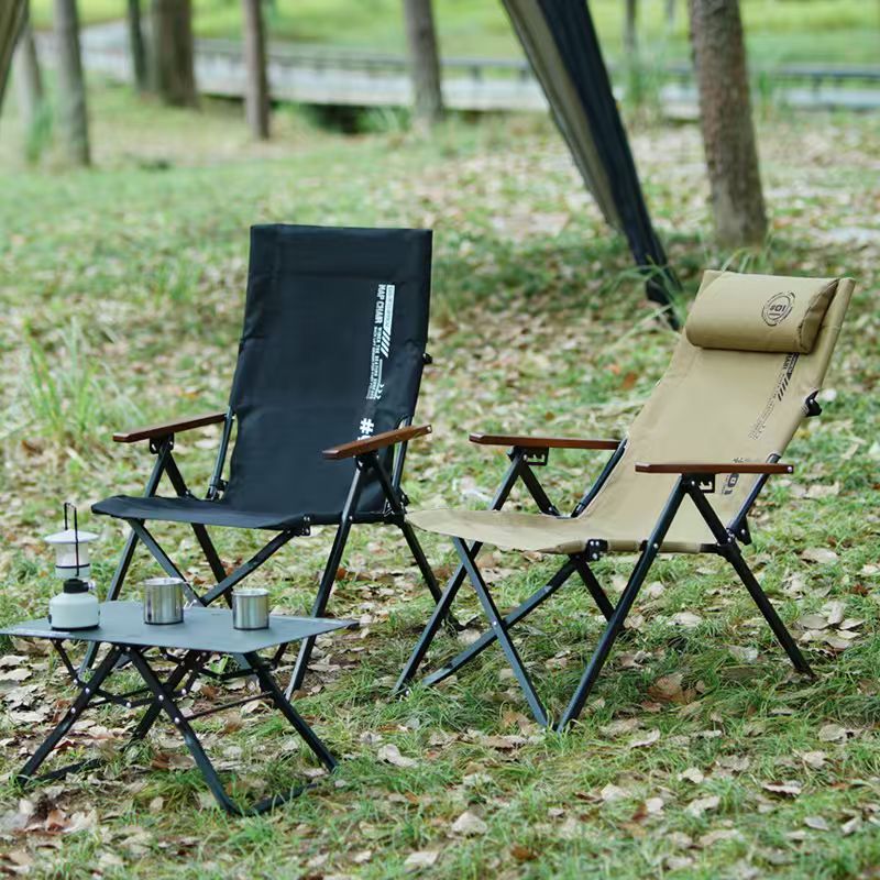 เก้าอี้พับพนักพิงสูงสำหรับตั้ง - Outdoor Camping High Chair บทวิจารณ์และราคา