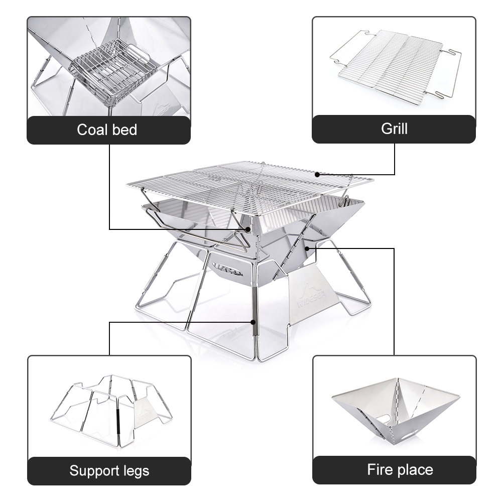 Widesea Windproof ไม้-Burning  - Survival Kit บทวิจารณ์และราคา