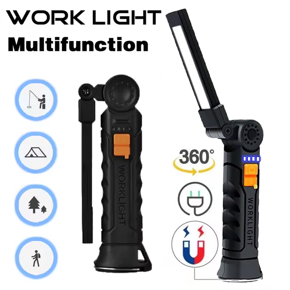 ไฟฉาย LED แบบพกพา COB ไฟฉายแบบ - Outdoor Camping Glamping บทวิจารณ์และราคา