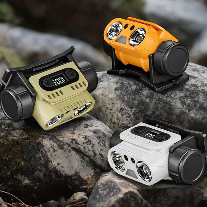 แว่นตาไฟฉาย LED ปรับสีได้ ชาร์ - Outdoor Camping Brand บทวิจารณ์และราคา