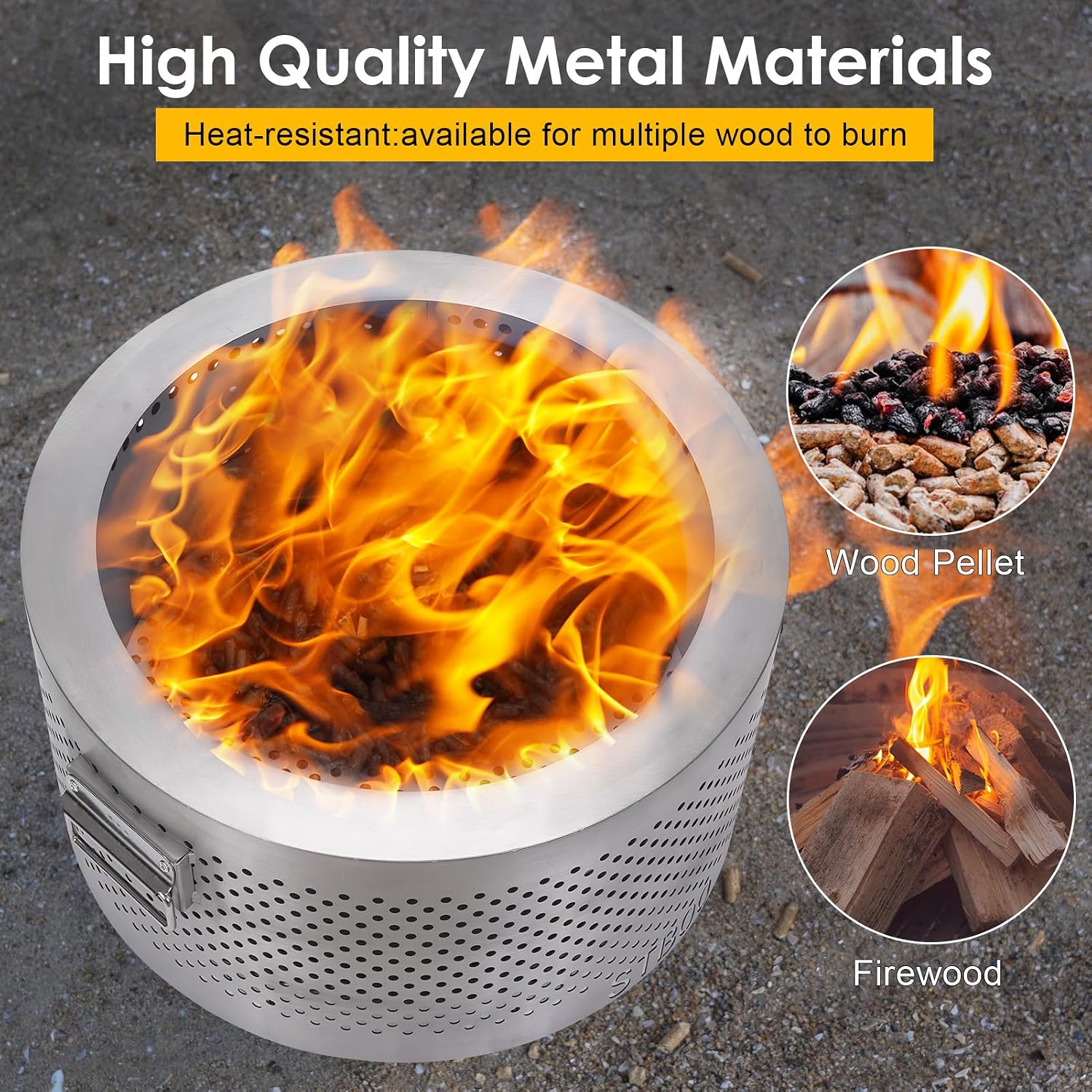 เตาผิงขนาดใหญ่ 20 นิ้ว - เตาผิ - Outdoor Camping Fireplace บทวิจารณ์และราคา