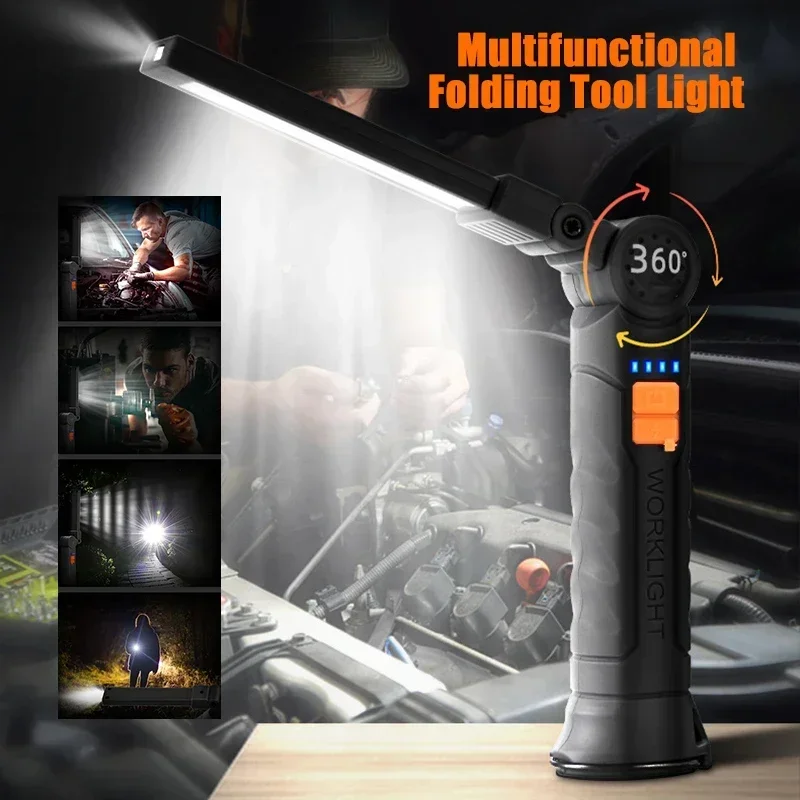 ไฟฉาย LED แบบชาร์จไฟได้พร้อมแม - Outdoor Camping Glamping บทวิจารณ์และราคา