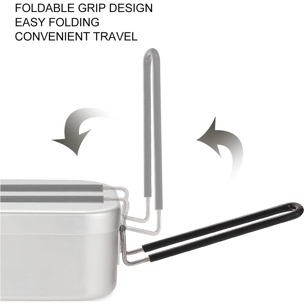 800ML อลูมิเนียมกล่องอาหารกลาง - Camp Cooking Set บทวิจารณ์และราคา