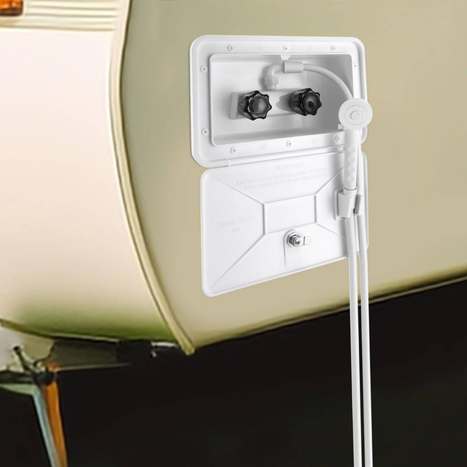 กล่องฝักบัวภายนอกรถบ้าน RV ชุด - Outdoor Camping Box บทวิจารณ์และราคา
