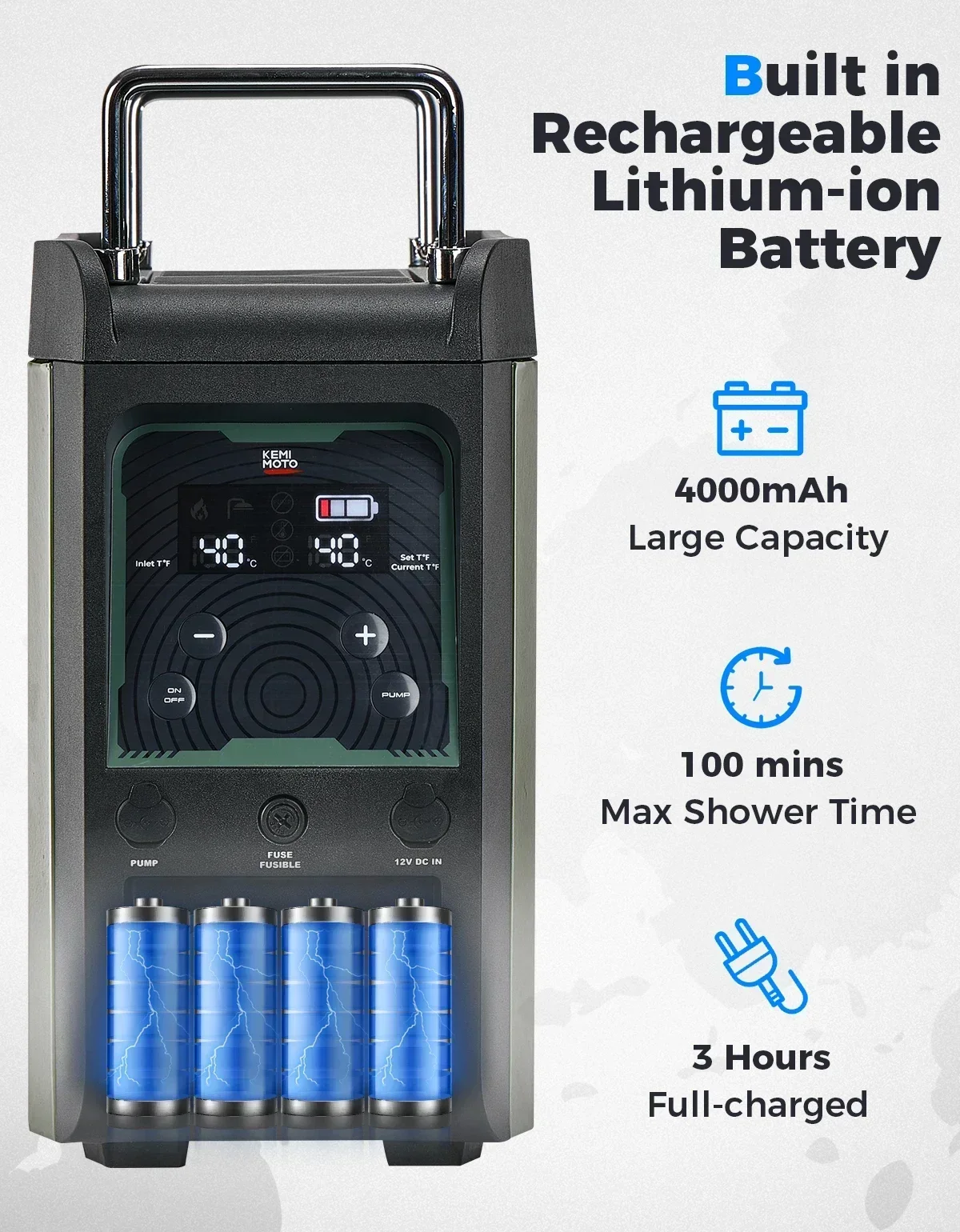 KEMIMOTO เครื่องทำน้ำอุ่นแบบพก - Outdoor Camping Heater บทวิจารณ์และราคา