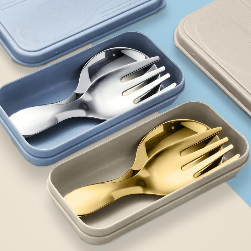 ชุดช้อนส้อมสแตนเลส 2 ชิ้น แบบพ - Camp Cooking Set บทวิจารณ์และราคา