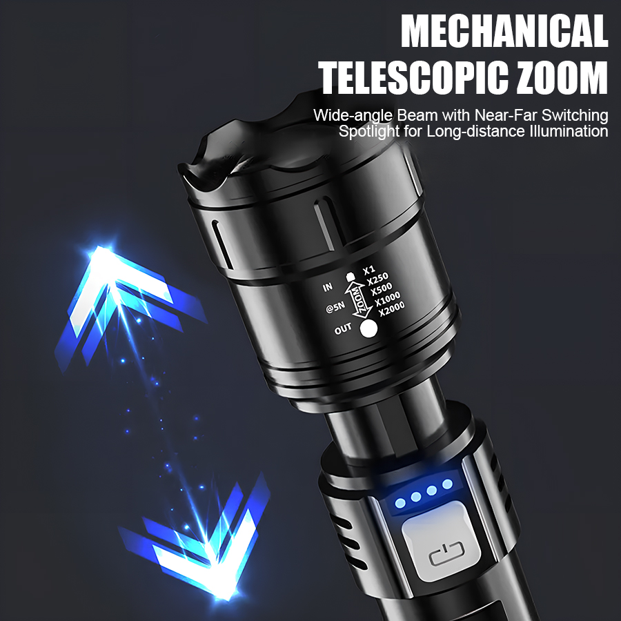 ไฟฉาย LED พลังงานสูง P50 แบบชา - Outdoor Camping Glamping บทวิจารณ์และราคา