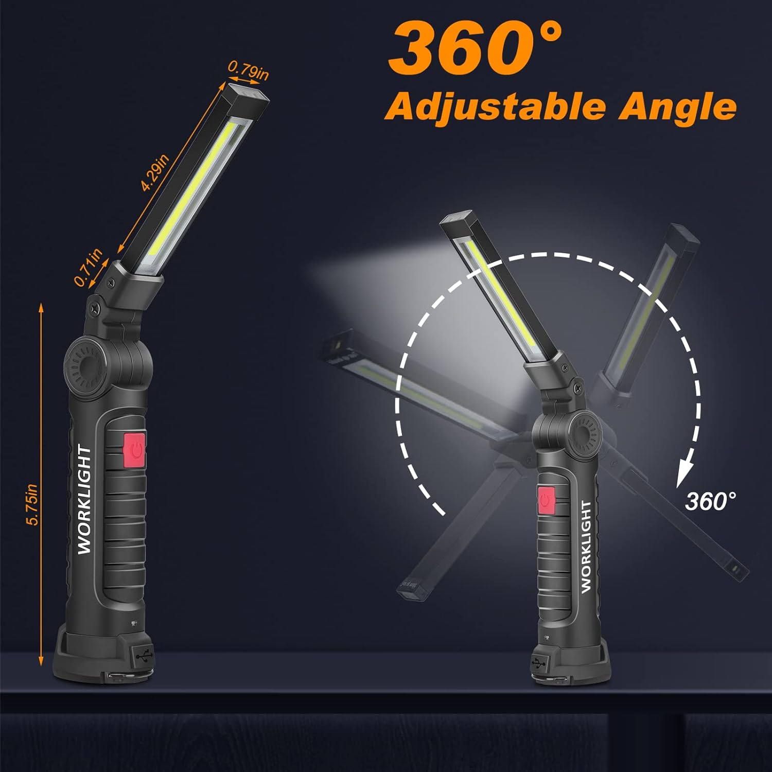 ไฟฉายพกพาแบบพกพา USB ชาร์จไฟได - Outdoor Camping Glamping บทวิจารณ์และราคา