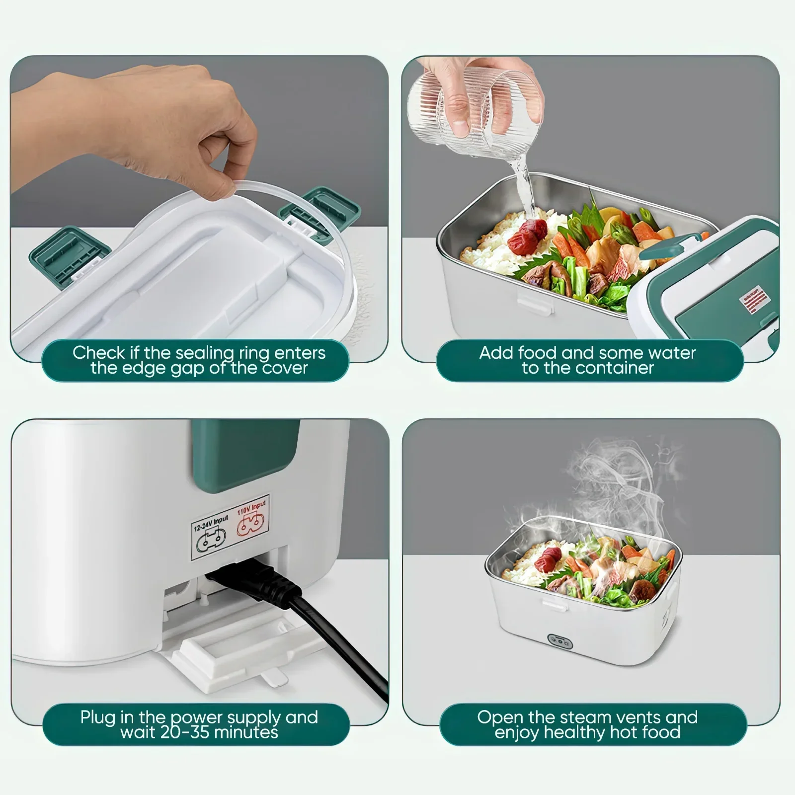 กล่องอาหารกลางวันไฟฟ้าอุ่นอาหา - Outdoor Camping Heater บทวิจารณ์และราคา