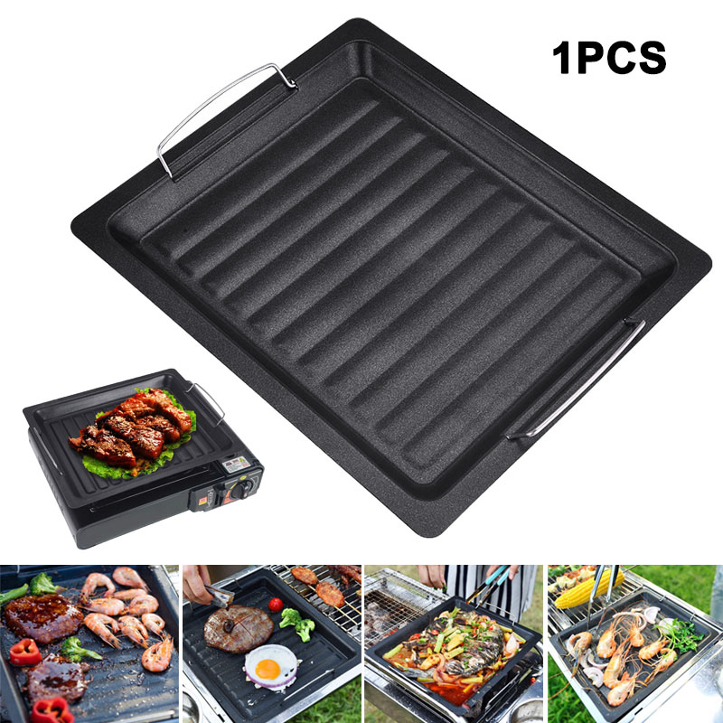 กระทะย่างทรงสี่เหลี่ยมหนาสำหรั - Camp Cooking Set บทวิจารณ์และราคา