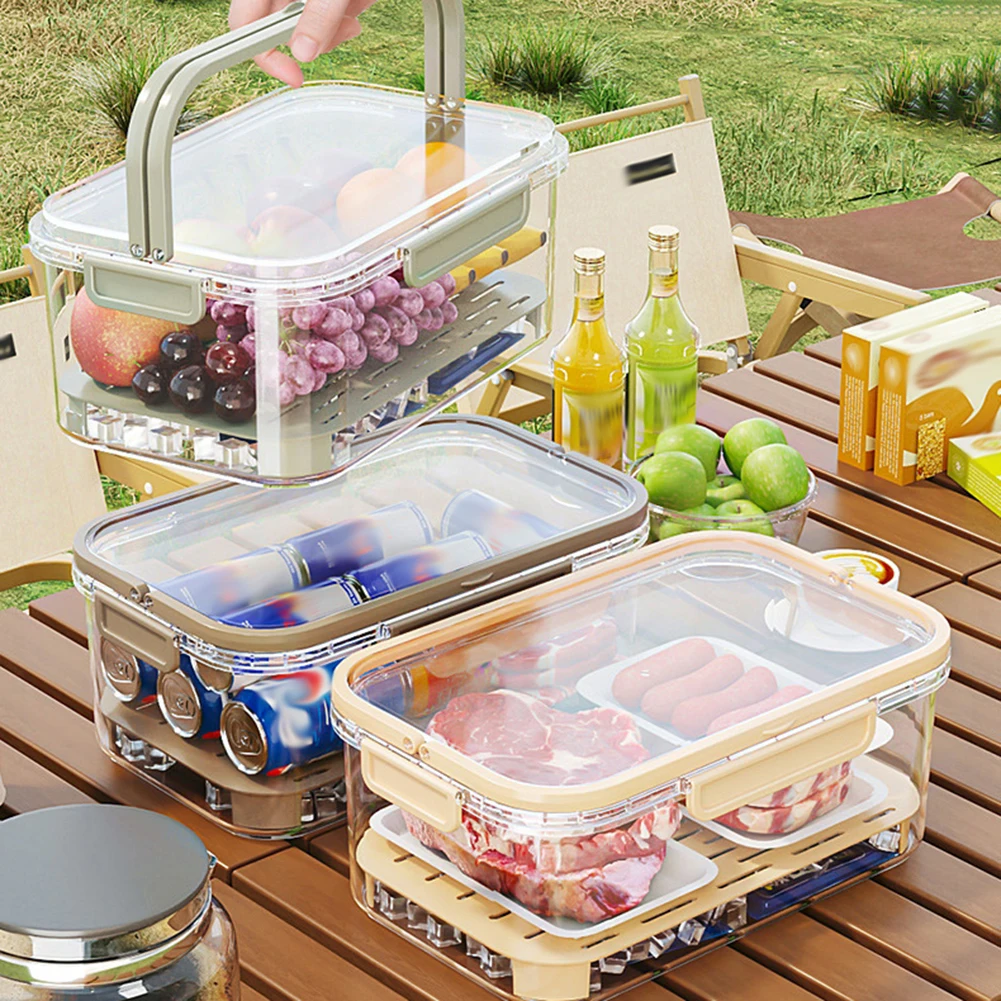ภาชนะเก็บอาหารแบบพกพาขนาดใหญ่ค - Outdoor Camping Box บทวิจารณ์และราคา