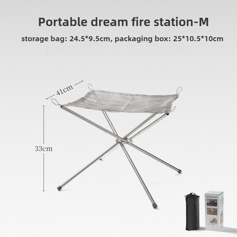 เตาไฟพกพาแบบพับได้ ทนทาน สำหรั - Outdoor Camping Fireplace บทวิจารณ์และราคา
