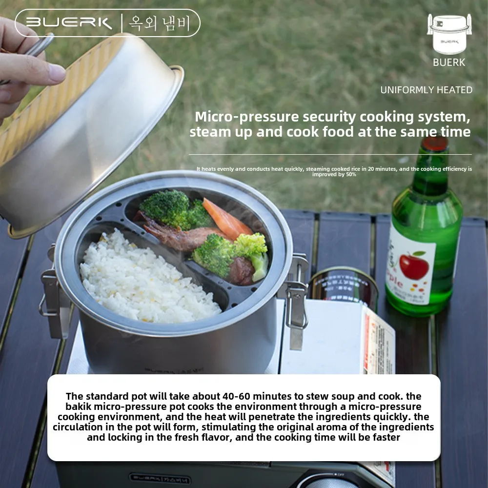 Outdoor Camping หม้อนึ่งและทอด - Camp Cooking Set บทวิจารณ์และราคา
