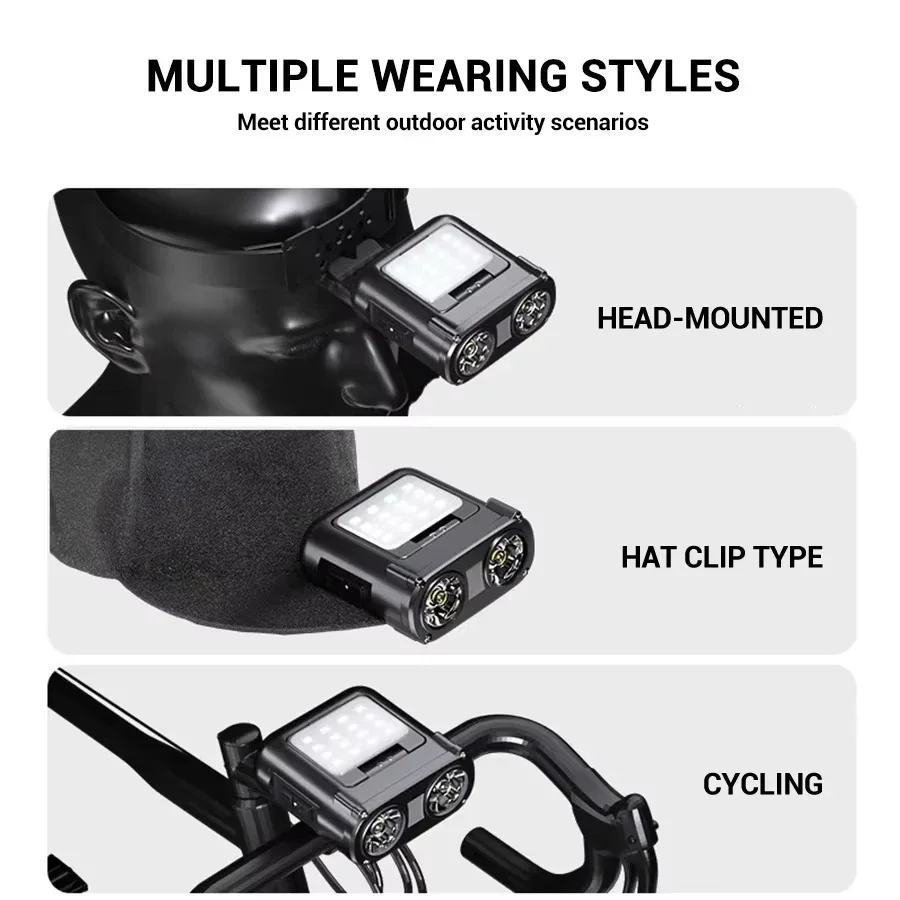 ไฟฉายคาดศีรษะแบบหนีบหมวก LED C - Outdoor Camping Glamping บทวิจารณ์และราคา
