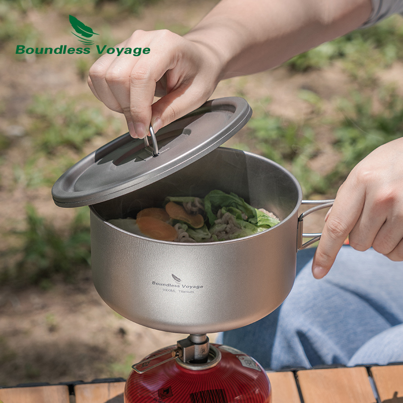 Boundless Voyage ไทเทเนียม Cam - Camp Cooking Set บทวิจารณ์และราคา