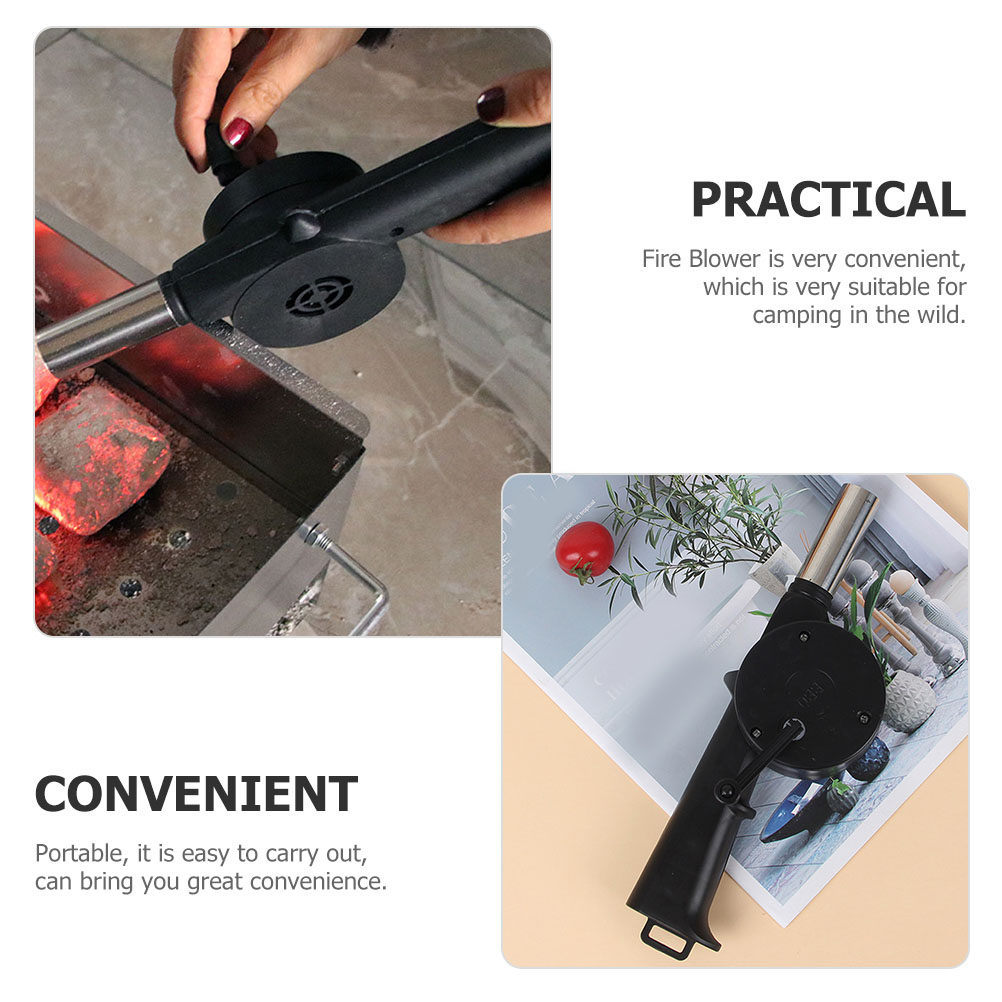 พัดลมจุดไฟแบบมือหมุน 4 ชิ้น สำ - Outdoor Camping Fireplace บทวิจารณ์และราคา