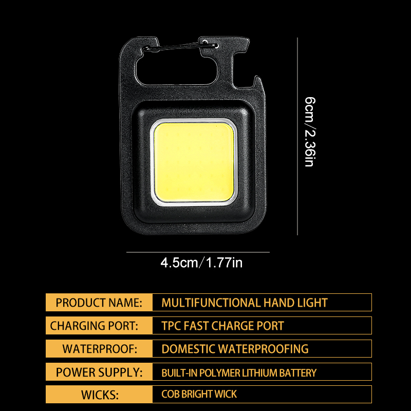 ไฟฉายพวงกุญแจ MINI COB สว่างพิ - Outdoor Camping Glamping บทวิจารณ์และราคา