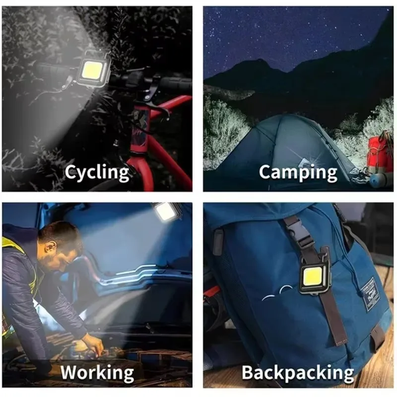 ไฟฉายพวงกุญแจ MINI COB สว่างพิ - Outdoor Camping Glamping บทวิจารณ์และราคา