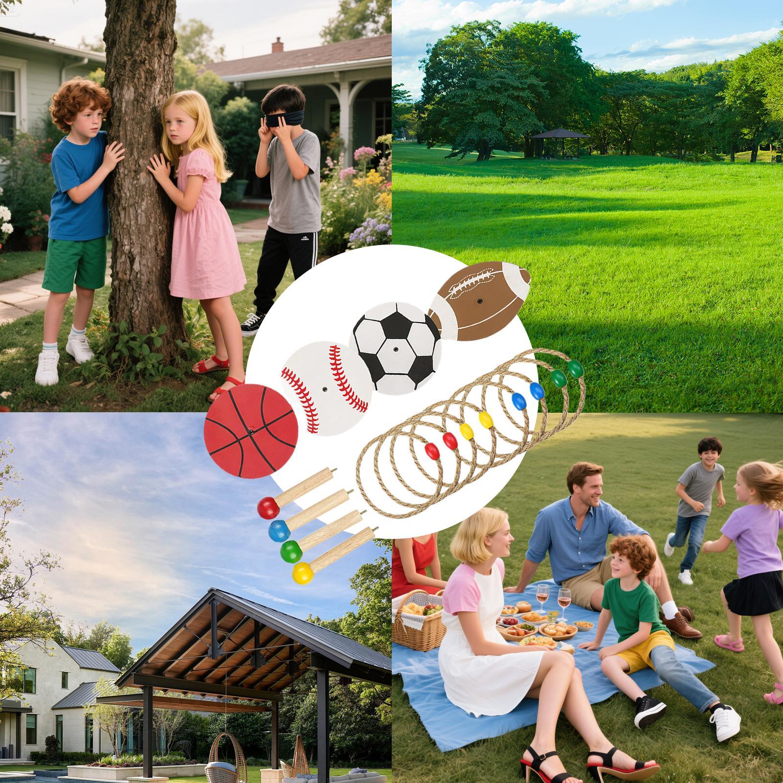 แหวนเกมกลางแจ้ง Backyard ของเล - Outdoor Camping Games For Adults บทวิจารณ์และราคา