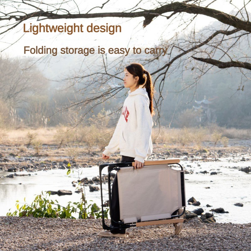 เก้าอี้พับกลางแจ้ง เก้าอี้พักผ - Outdoor Camping High Chair บทวิจารณ์และราคา