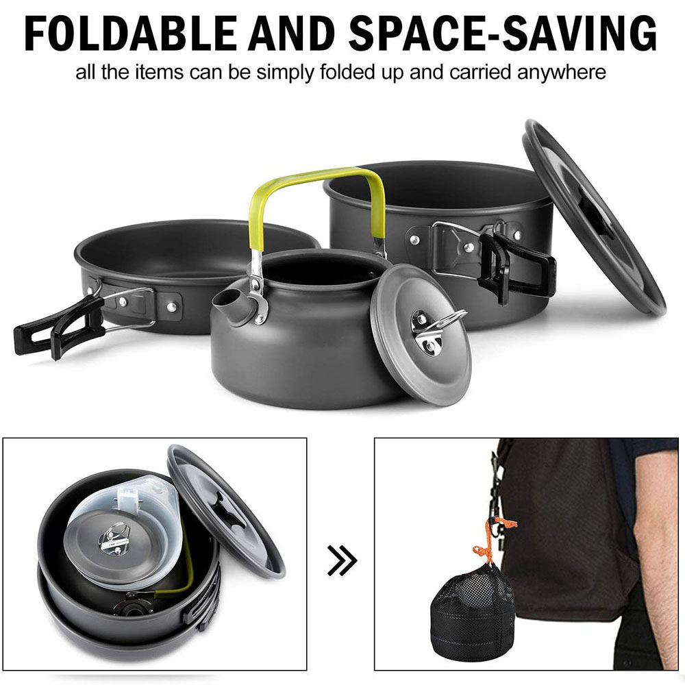 ชุดเครื่องครัวสำหรับตั้งแคมป์ก - Camp Cooking Set บทวิจารณ์และราคา