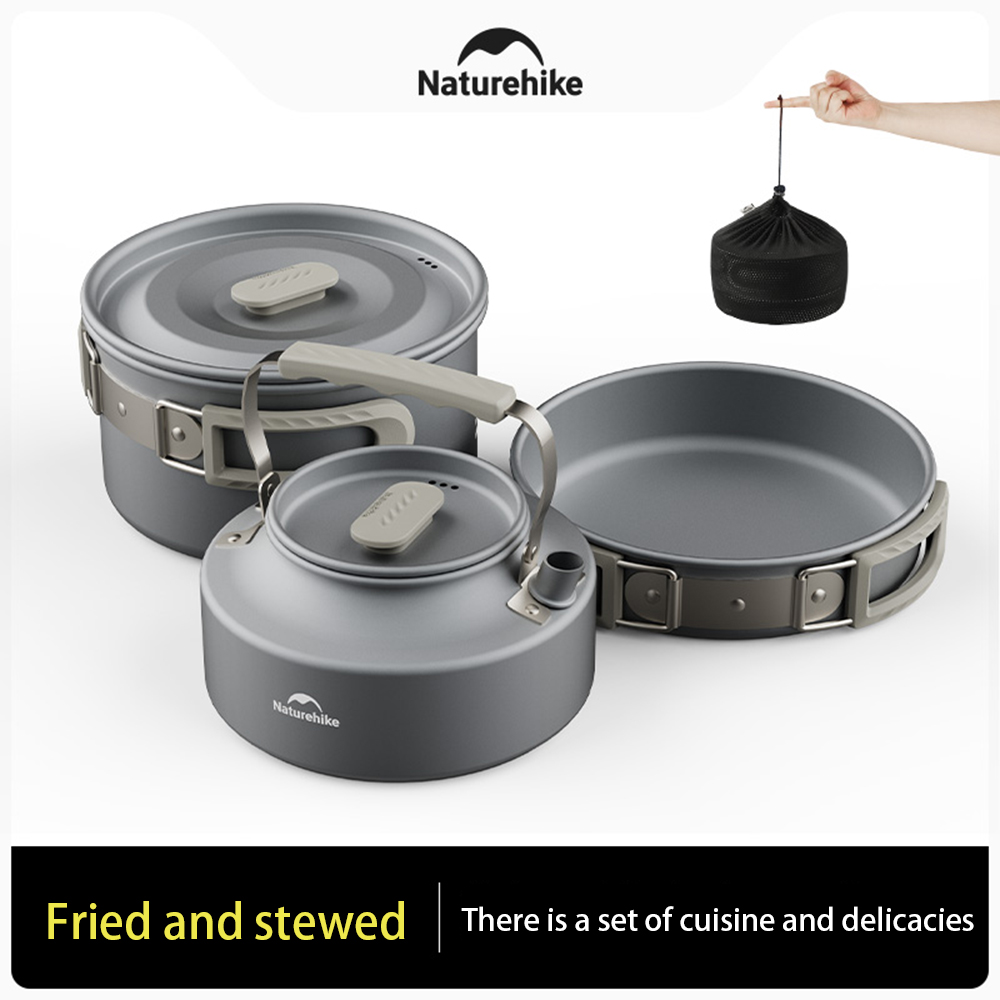 Naturehike ชุดหม้อกลางแจ้ง,อุป - Camp Cooking Set บทวิจารณ์และราคา